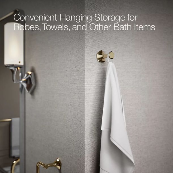 KOHLER® Occasion® Vibrant Polished Nickel Robe Hook-2
