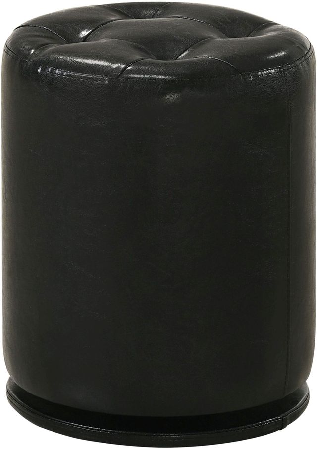 Crown Mark Morgan Black Swivel Stool-0
