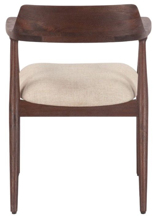 Home Trends & Design Cambridge Gray Septarian/Walnut Upholstered Dining Chair-2