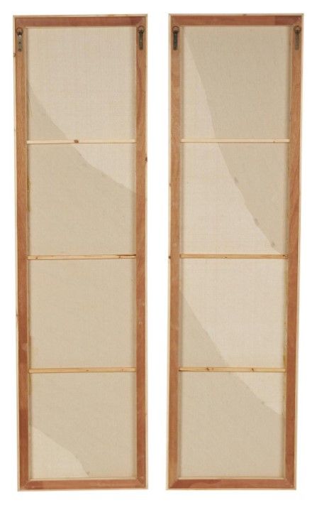 Deco Marche 2-Piece Cream Wavy Dimensional Textured Panel Wall Decor Set-2