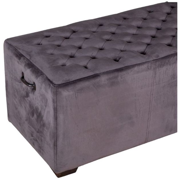 Home Trends & Design D'Orsay Asphalt Bench-3