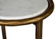 Furniture Classics Lindsay White Martini Table with Antique Gold Base-3