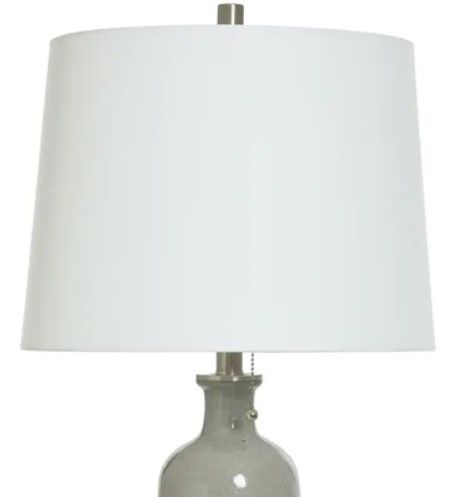 StyleCraft Light Gray Blue Table Lamp-1