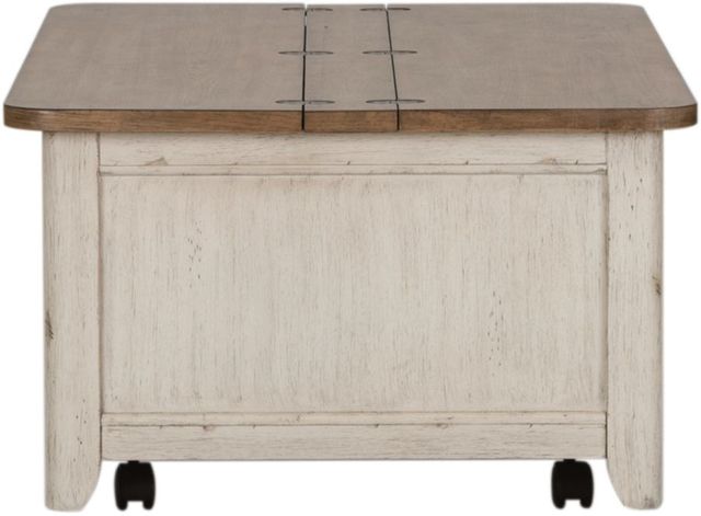 Liberty Furniture Farmhouse Reimagined 3-Piece Antique White/Chestnut Occasional Table-2