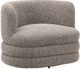TOV Furniture Astor Heathered Gray Swivel Hotel Lounge Chair-0