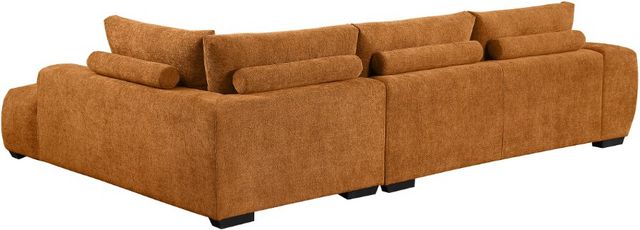 Coaster® Camacho 3-Piece Orange Sectional Sofa with Ottoman-2