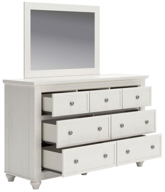 Signature Design by Ashley® Grantoni White Dresser and Mirror Set-2