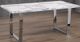 Titus Furniture T3355 White Dining Table with Chrome Legs -1