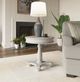 Emerald Home New Haven Oyster Shell Round End Table-1