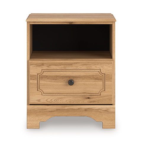 Signature Design by Ashley® Aleaport Warm Brown Nightstand-1