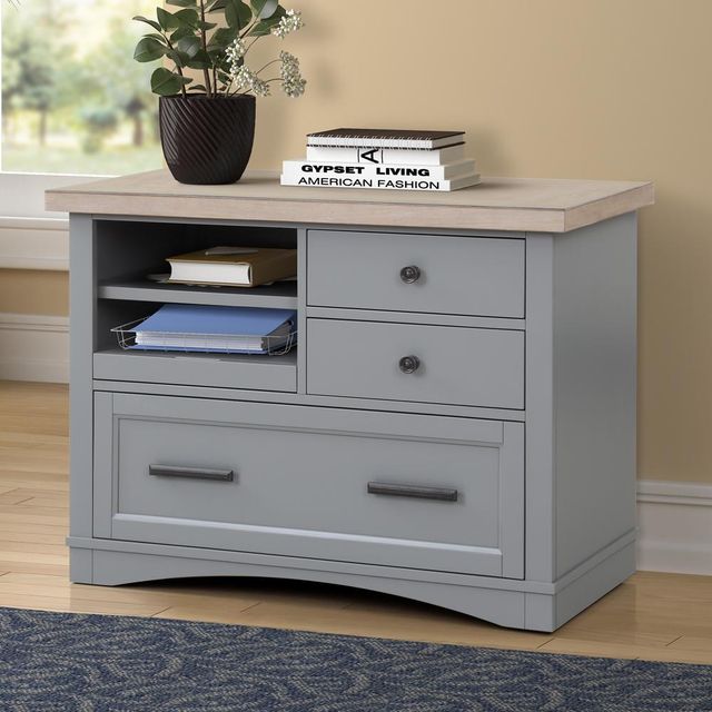 Parker House® Americana Modern Dove Functional File with Power Center-1