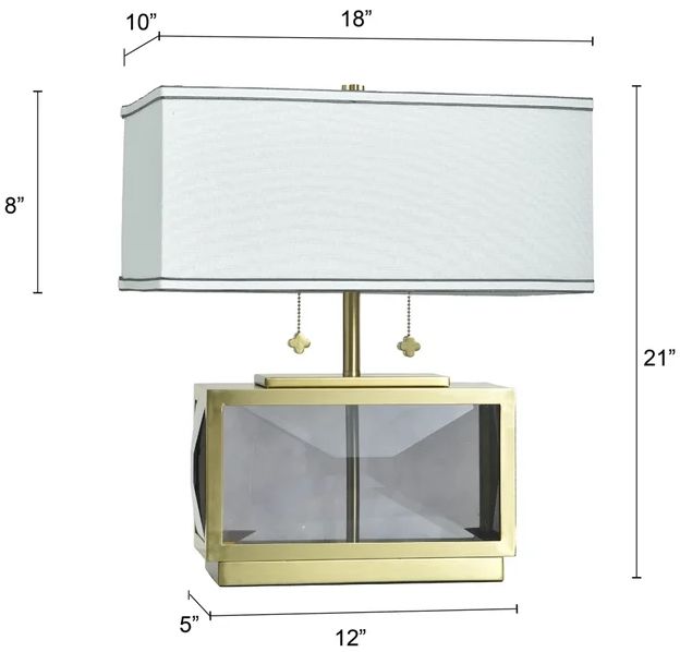 Stylecraft Tamara Day Smoke Gold Celeste Table Lamp-2