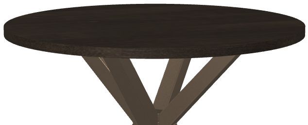 Amisco Customizable Asterisk Round Table with Metal Starburst Stand-1