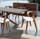 Furniture of America® Logstor 7-Piece Rich Walnut Dining Table Set-0
