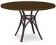 Amisco Customizable Kai Round Table with 48" Walnut Veneer Table Top-0