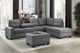 Mazin Furniture Maston Dark Gray Storage Ottoman-2