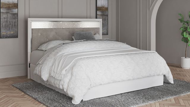 Signature Design by Ashley® Altyra Beige/White King/California King Upholstered Panel Headboard-4