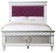 ACME Furniture Varian Burgundy/Silver Twin Panel Bed-2