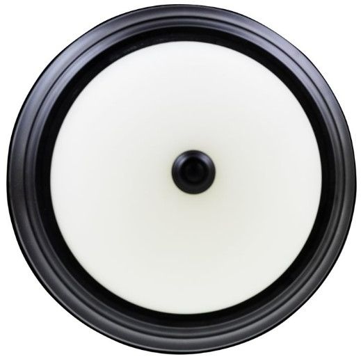 YHD Flat Black/White 2-Light 13" Flush Mount Lighting-3