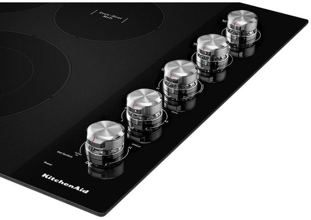 KitchenAid® 30" Black Electric Cooktop-2
