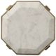 Century® Compositions Marble Top Accent Table with Satin Brass Base-2
