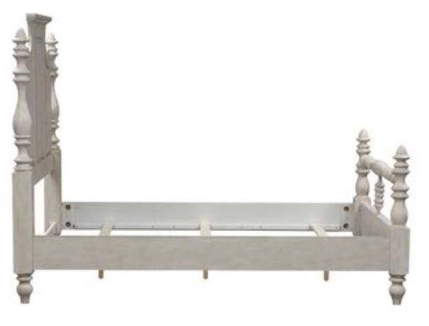 Liberty Furniture High Country Antique White Poster Bed-2