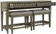 Liberty Furniture Devonshire 3-Piece Weathered Sandstone Console Table and Stool Set-0