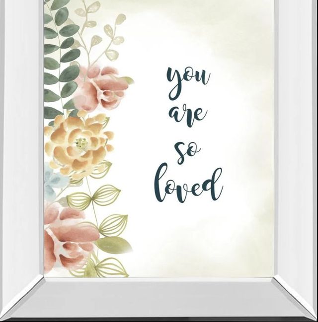 Classy Art Baby Girl II by Studio W Mirror Framed Wall Art-1
