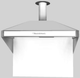 Vent-A-Hood® A Series 48" White Retro Style Wall Mounted Range Hood-0