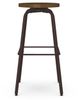 Amisco Customizable Button Swivel Bar Stool-1