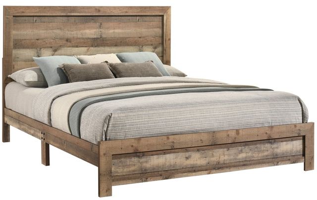 Crown Mark Elmer Natural King Panel Bed-0