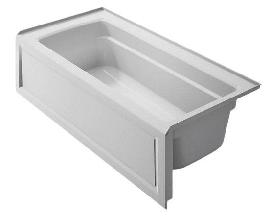 KOHLER® Archer® Ice Gray 66" x 32" Alcove Bath with Bask® Heated Surface - Right Drain-0