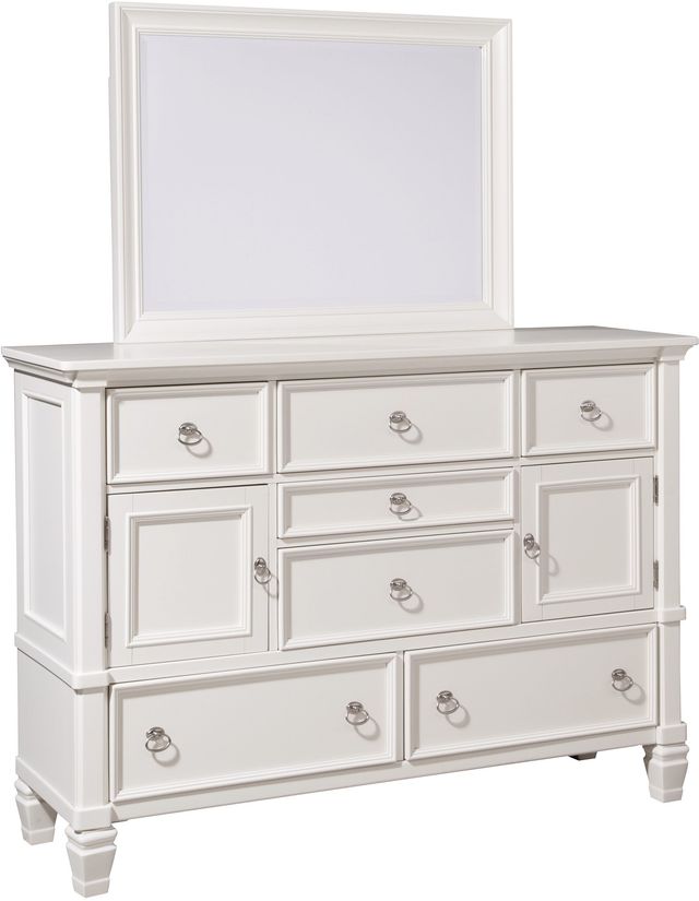 Millennium® By Ashley® Prentice White Bedroom Mirror-1