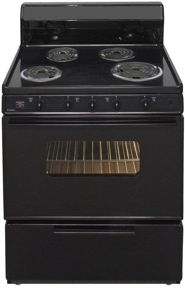 Premier 30" Black Freestanding Electric Range-0