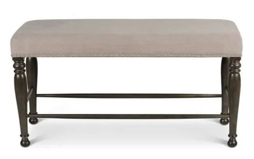 Steve Silver Co. Caswell Harbor Grey Counter Bench-1