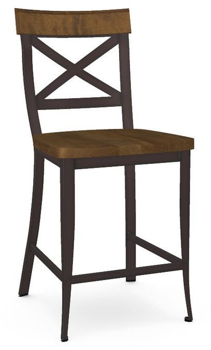 Amisco® Kyle Non-Swivel Counter Stool-0