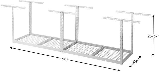 Gladiator® White Garage Overhead GearLoft™ Storage Rack -1