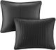 Olliix by Madison Park Black Twin/Twin XL Keaton Reversible Coverlet Set-1