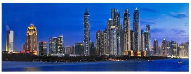 YHD City Skyline Wall Art-0