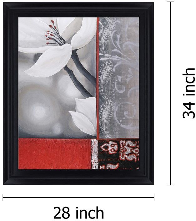 Classy Living Crimson Petal Fusion Wall Art-1