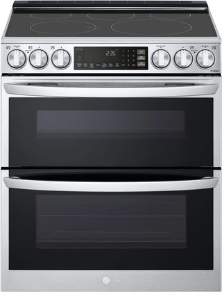 LG 30" PrintProof™ Stainless Steel Double Oven Slide-In Electric Range