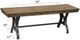 Intercon District Black/Cool Copper Dining Bench-1