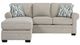 Cindy Crawford Home Liv Sugar Shack Fossil Sofa Chaise-1