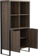 Coaster® Pattinson Aged Walnut/Gunmetal Rectangular Bookcase-3