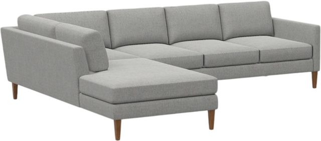 American Leather® Customizable Odette 3-Piece Fabric  L-Shaped Sectional with Chaise-0