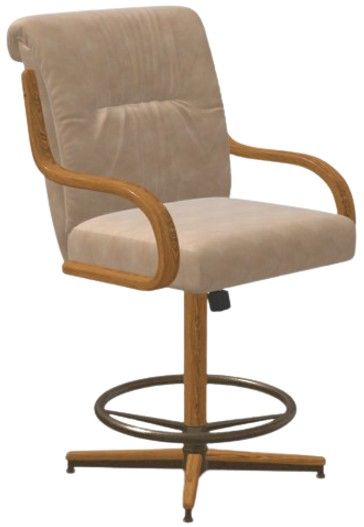 Chromcraft Customizable Denton Swivel Tilt Counter Height Dining Stool-0