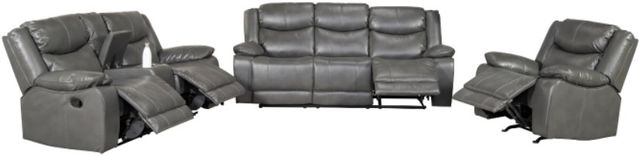 Mazin Furniture Caledon Grey Reclining Sofa-3