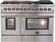 FORNO® Galiano 48" Stainless Steel Pro Style Dual Fuel Range-0
