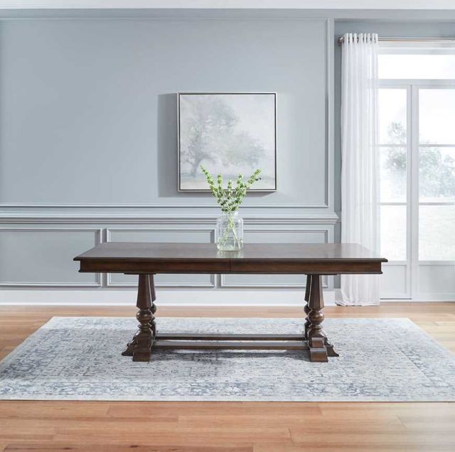 Liberty Furniture Arden Road Satin Cherry Trestle Table-2