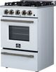 FORNO® Breno Alta Qualita 24" White Freestanding Gas Range-2